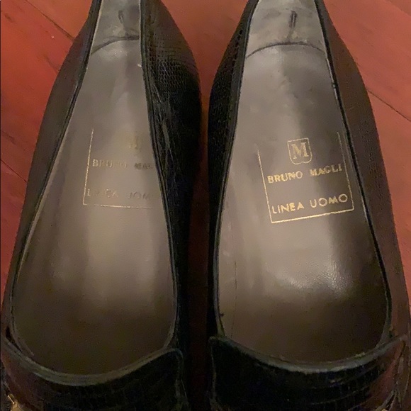 Bruno Magli Black Lizzard Loafer 9.5 - Picture 5 of 5